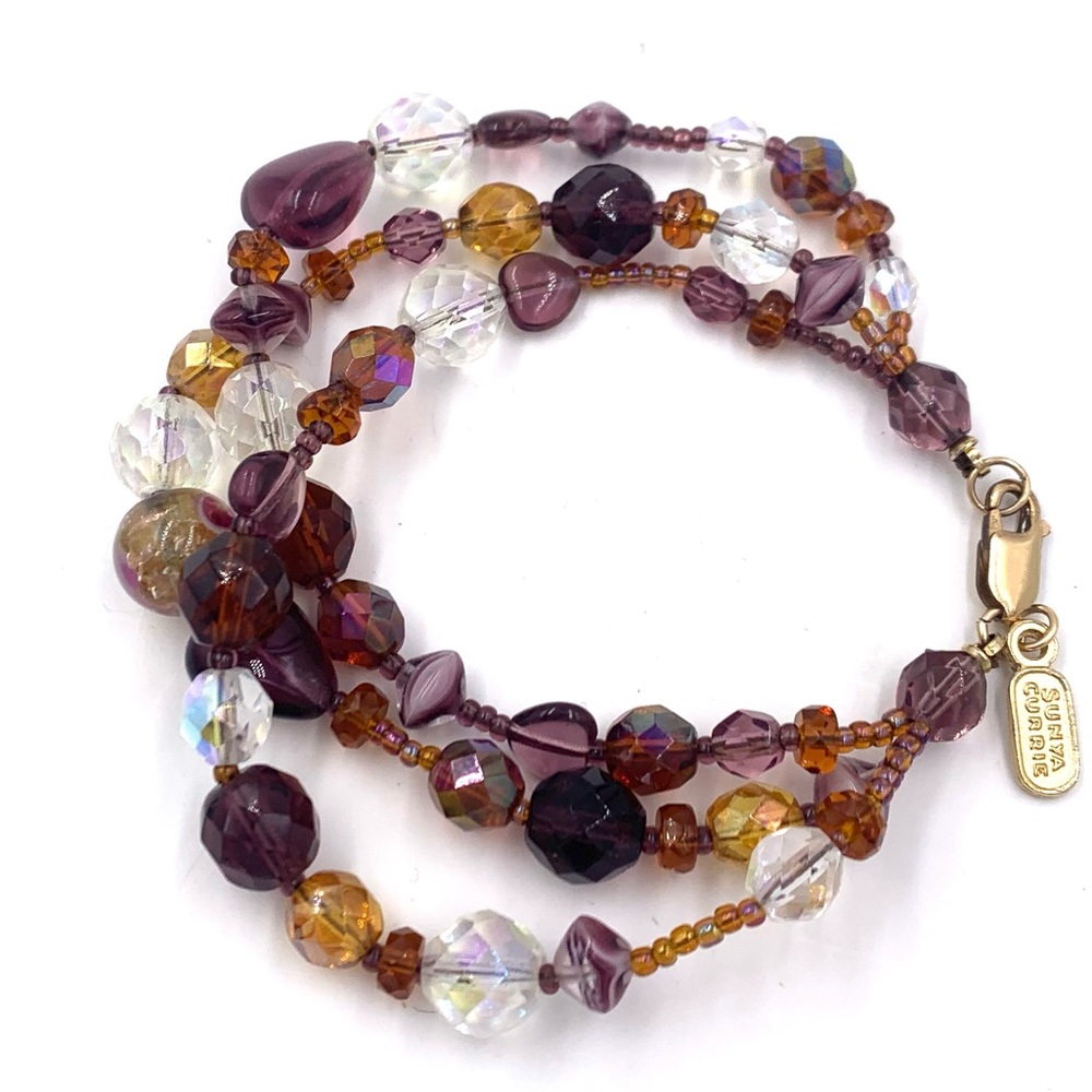 Sunya Currie Venetian Glass Triple Strand Bracelet